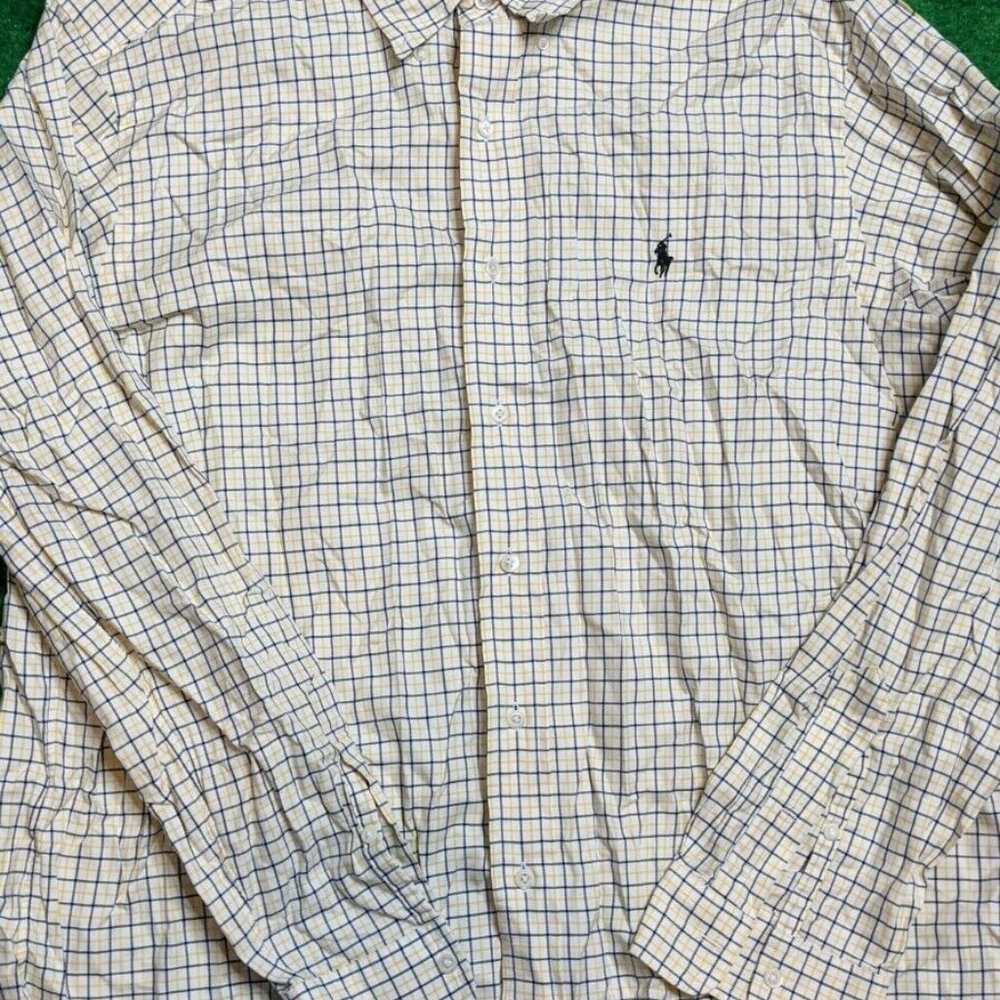 ralph lauren Long Sleeve Button Up Shirt Striped XL